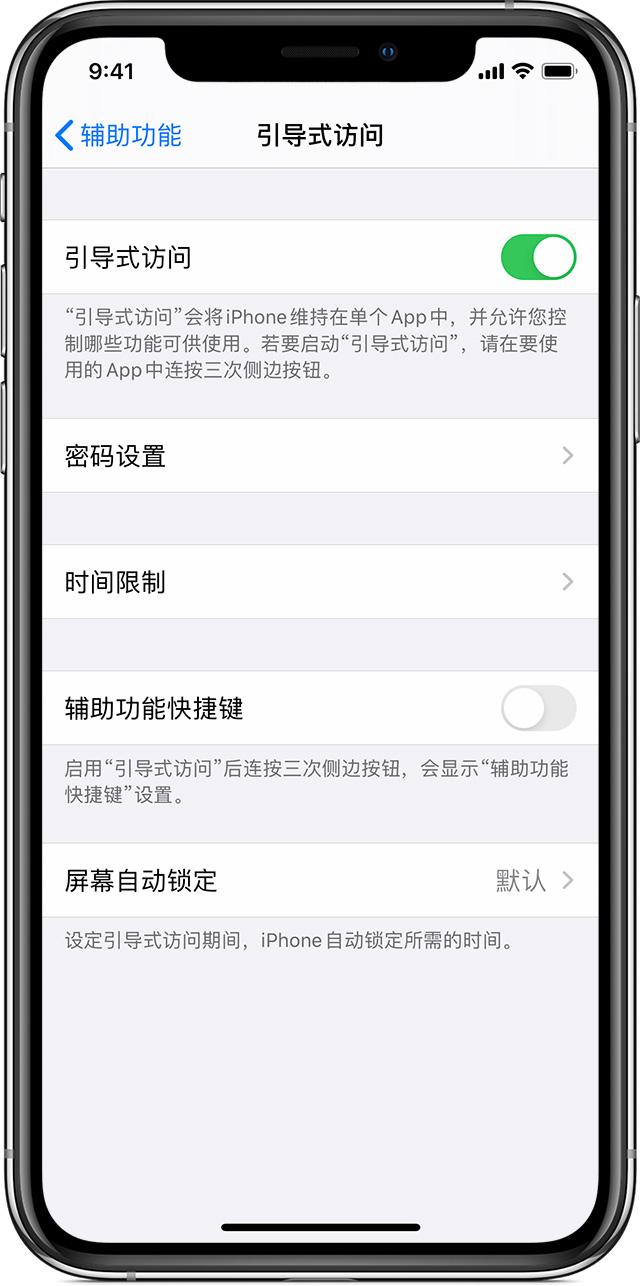 日照苹果手机维修分享如何在 iPhone 上退出引导式访问 